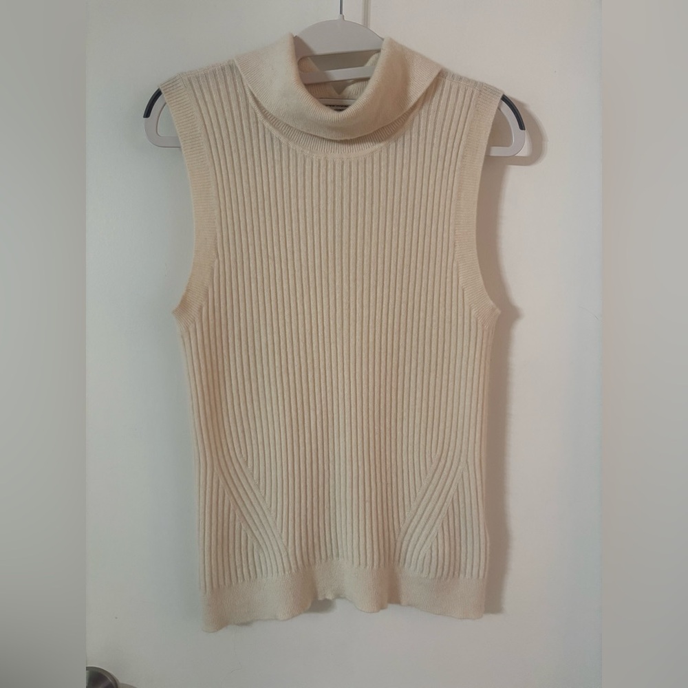 Club Monaco Ivory Cashmere Knit 100% CASHMERE